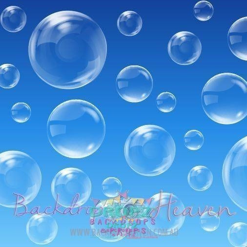 Backdrop - Clear Blue Bubbles