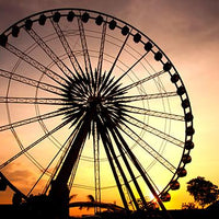 Backdrop - Coachella Sunset Background