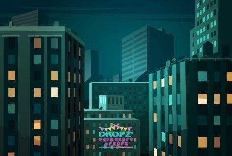 Backdrop - Comic Night City