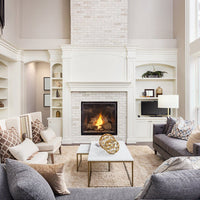 Backdrop - Cozy Fireplace Interior Lounge Room