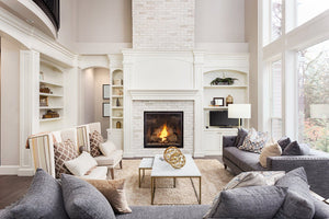 Backdrop - Cozy Fireplace Interior Lounge Room