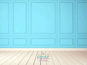 Backdrop - Custom Made In Your Color Choice Panel Wall & Wood Floor