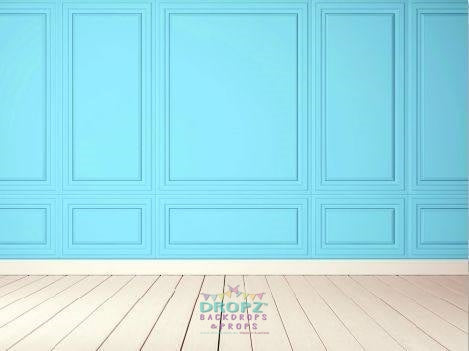 Backdrop - Custom Made In Your Color Choice Panel Wall & Wood Floor