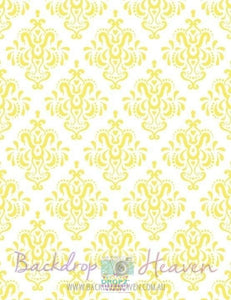 Backdrop - Daffodil Yellow Damask