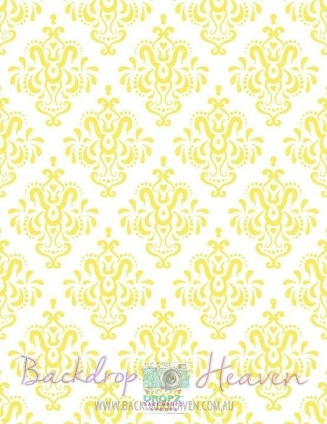 Backdrop - Daffodil Yellow Damask