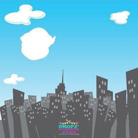 Backdrop - Daytime Superhero Cityscape Hero's