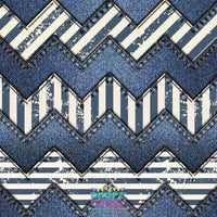 Backdrop - Denim Chevron