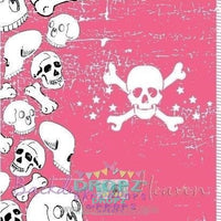 Backdrop - Distressed Pink Skulls