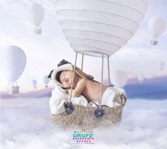 Backdrop - Dreamy Cloud Balloons