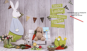 Backdrop - Easter Custom Text Sign