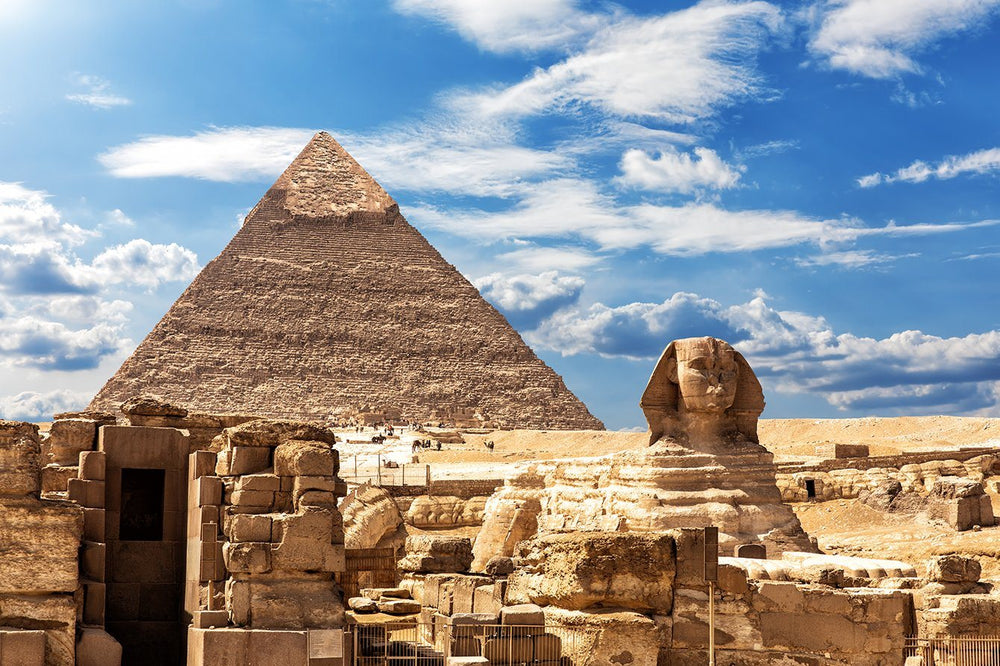 Backdrop - Egyptian Pyramids Sphinx Background
