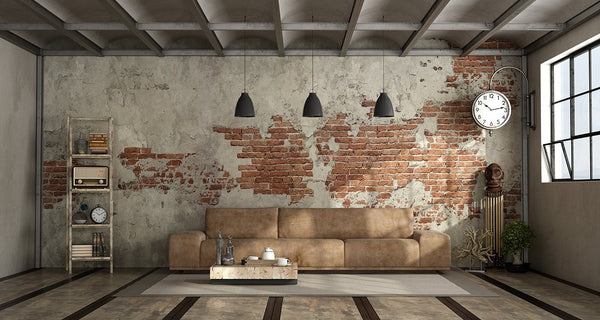 Backdrop - Exposed Brick Wall Interior Home Office