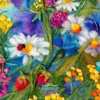 Backdrop - Felted Flowers
