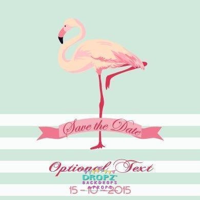Backdrop - Flamingo Invitation