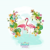 Backdrop - Flamingo Paradise