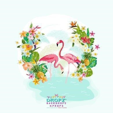 Backdrop - Flamingo Paradise