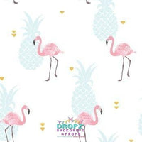 Backdrop - Flamingo Pineapple Party