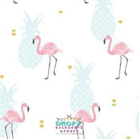 Backdrop - Flamingo Pineapple Party