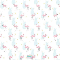 Backdrop - Flamingo Pineapple Party