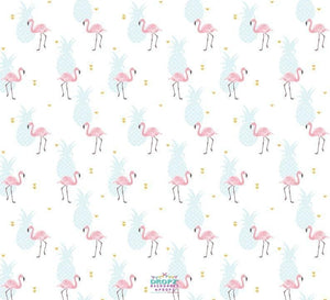 Backdrop - Flamingo Pineapple Party