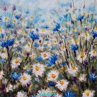 Backdrop - Floral Fields Oil Painting