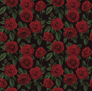 Backdrop - Floral Wall Red Roses Background