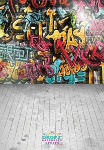 Backdrop - Graffiti & Brick