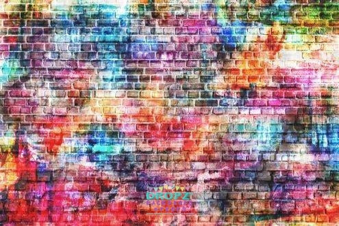 Backdrop - Graffiti Bricks