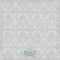 Backdrop - Grey Damask "Vinnie"