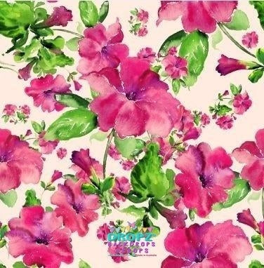 Backdrop - Hand Painted Floral Tiana