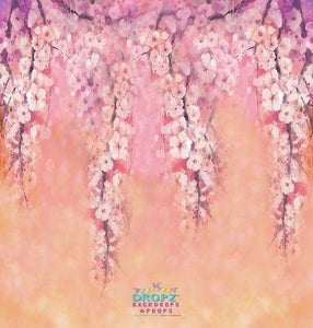 Backdrop - Jasmine Painted Blossoms