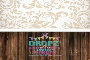 Backdrop - Java Wood Planks With Beige Damask