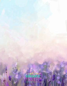 Backdrop - Lavender Field Portrait