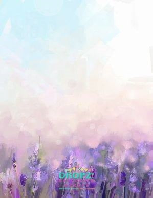 Backdrop - Lavender Field Portrait
