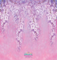 Backdrop - Lavender Rose Painted Blossoms
