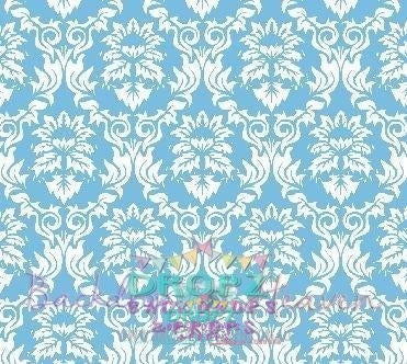 Backdrop - Light Blue Damask