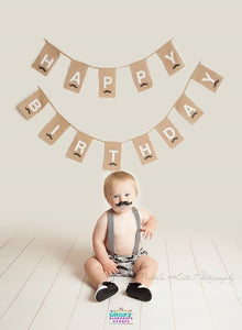 Backdrop - Light Cream Wood Floor Planks