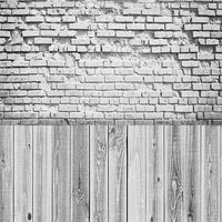 Backdrop - Light Grey Wood & Brick