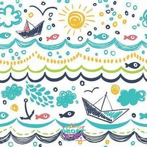 Backdrop - Lil Fish And Boats Backdrop