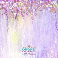 Backdrop - Lilac Painted Blooms