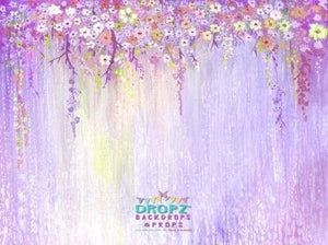 Backdrop - Lilac Painted Blooms