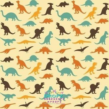 Backdrop - Lotsa Dinosaurs