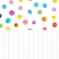 Backdrop - Multicolor Spots With White Wooden Floor