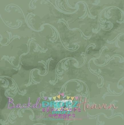 Backdrop - Muted Olive Swirl