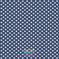 Backdrop - Navy Blue Matte Polka Dots