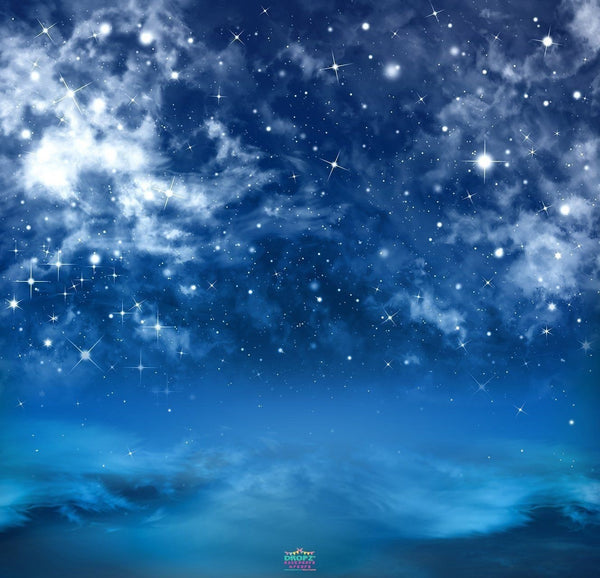 Backdrop - Night Sky Clouds