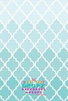 Backdrop - Ombre Teal Quarterfoil Lattice