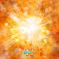 Backdrop - Orange Sunburst Bokeh