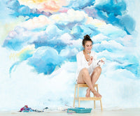 Backdrop - Painted Cloud Sky
