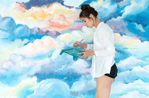 Backdrop - Painted Cloud Sky
